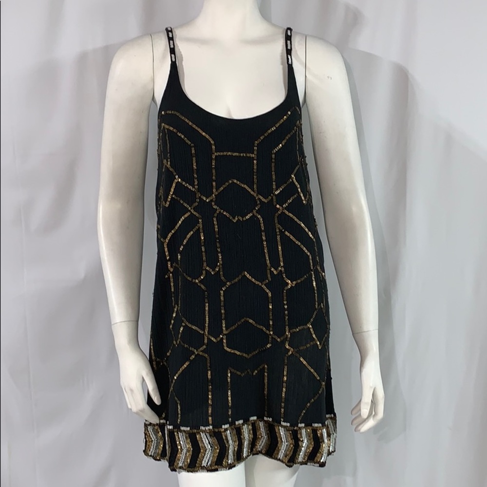 Love Sam Mini Cocktail Beaded Mini Dress Size XS